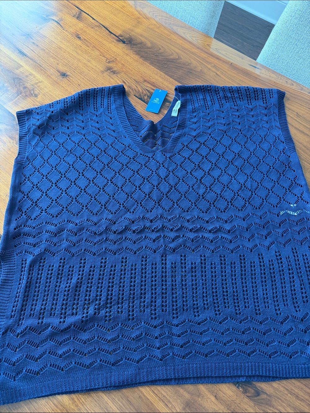 NWT CUPSHE Navy Swim Coverup